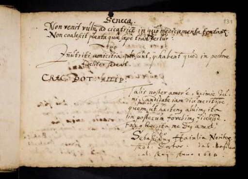 Hainlin, Sebastian. Basel, 1.5.1618.