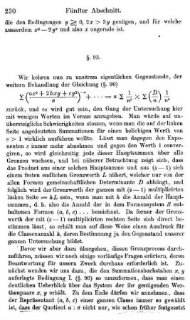§. 93. Beschränkungen, welche den die Formenclassen repräsentiren-den Formen auferlegt werden