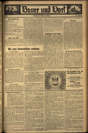 Zweite Ausgabe vom Freitag, den 23. Februar 1934.