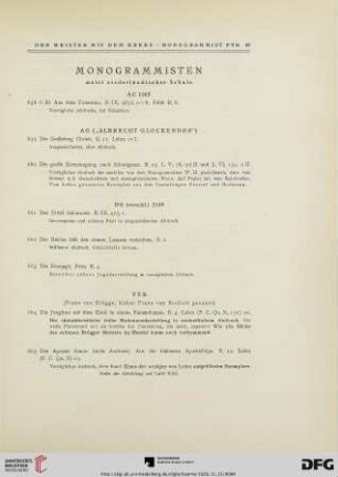 Monogrammisten (Nr. 658-702)