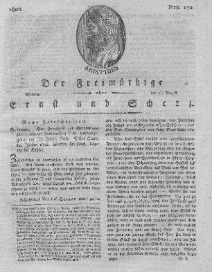 Nro. 170, Montag den 25. August 1806