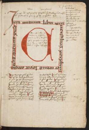 Initiale C mit umlaufendem Initium