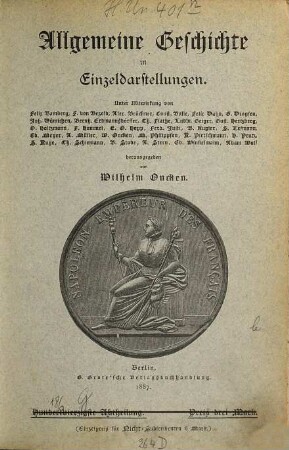 Das Zeitalter der Revolution, des Kaiserreiches und der Befreiungskriege : mit Porträts, Illustrationen und Karten, 2