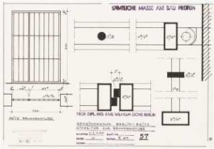 Gemeindehaus Berlin-Britz: Gittertür 1:1, 1:20