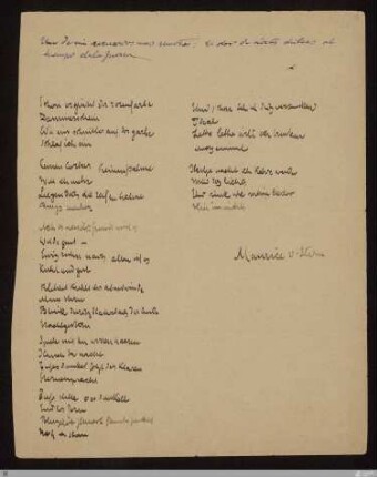 Schon erglüht der rosenfarbe : [NLB, S. 67-70] / Maurice Reinhold von Stern. Abschrift von Stefan George