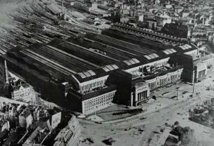 Leipzig, Hauptbahnhof, Luftbild
