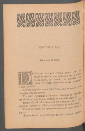 Capítulo XLII - Una mirada fatal.