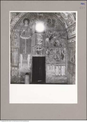 Szenen aus dem Leben Christi, Heilige, Heiliger Christophorus, Einzug Christi in Jerusalem, Fußwaschung Petri