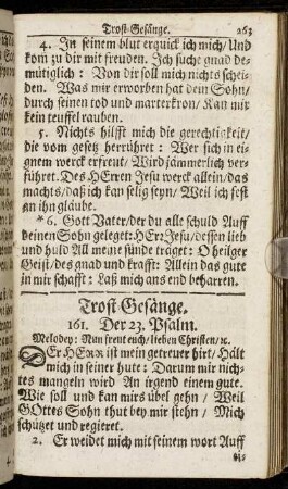 Trost-Gesänge.