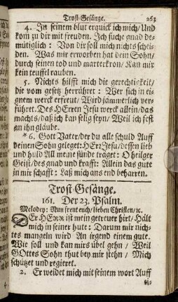 Trost-Gesänge.