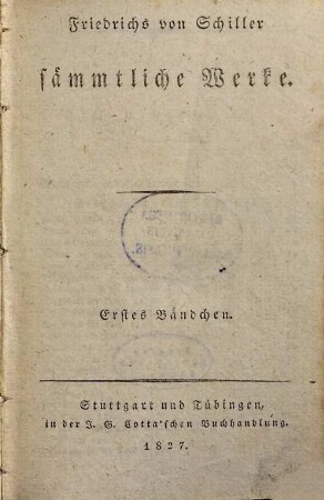 Sämmtliche Werke, 1