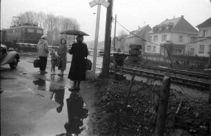 Bahnübergang in Hagsfeld.