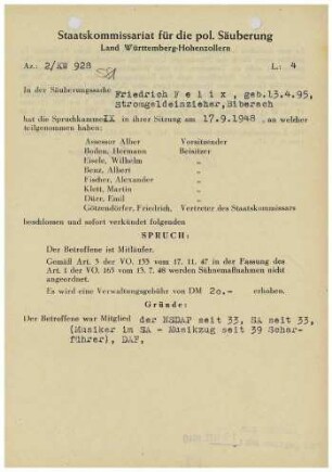 Felix, Friedrich