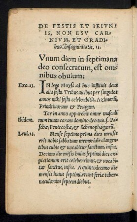 De Festis Et Ieiuniis, Non Esu Carnium, Et Gradibus Connsaguinitatis. 13.