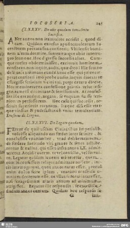 CLXXXVI. De Legato quodam