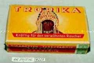 Pappschachtel für 50 Gramm Tabak "TROIKA Kräftig für den verwöhnten Raucher"