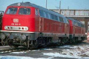 Bw Stuttgart Abstellbereich Nord Lok 218 303 Lok Baureihe 218
