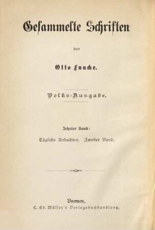 Gesammelte Schriften, 10