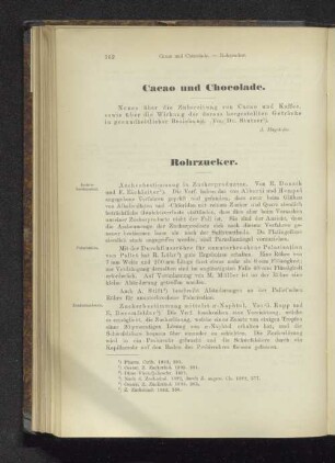 Cacao und Chocolade.
