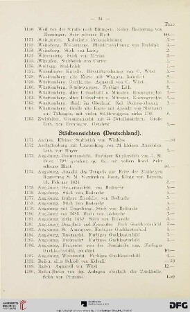 Städteansichten (Deutschland) (Nr. 1171-1355)