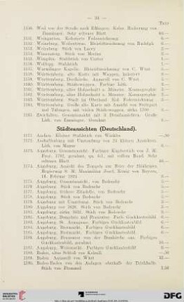 Städteansichten (Deutschland) (Nr. 1171-1355)