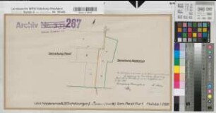 Niederense (Ense), Umlegung Niederense, Bl. 18 Schätzungsriß Parsit Flur 1