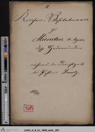 Münden (St. Aegidien): Visitationsakten