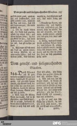 Vom gerecht- und seeligmachenden Glauben