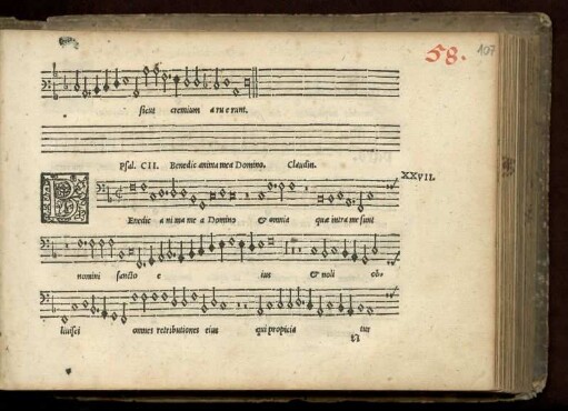 27. [= 58.] Benedic anima mea Domino