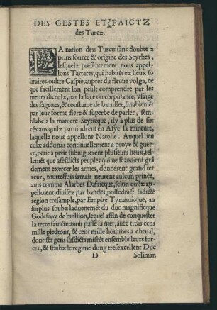 Des Gestes Et Faictz des Turcz