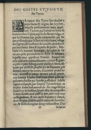 Des Gestes Et Faictz des Turcz