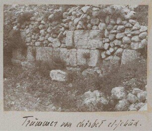 Trümmer von chirbet el-jehud [wadi bettiir].