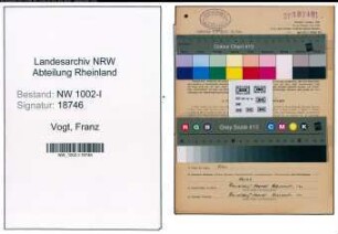 Entnazifizierung Franz Vogt, geb. 06.04.1898 (Abtl.Leiter)