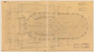 I.G.-Farben, Frankfurt/Main Verwaltungsgebäude: Mittelhalle: Grundriss 1:50