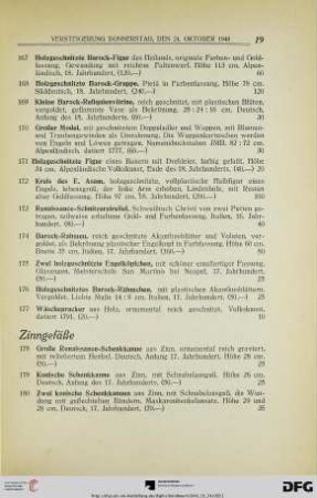 Zinngefäße (Nr. 178-195)