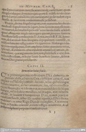 Caput II. De nomine huius fontis.