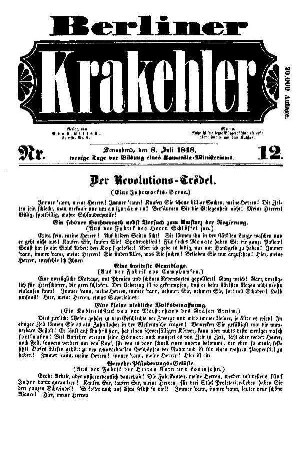 No 12.: No 12, 08.Juli 1848