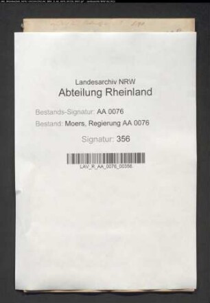 Armenrechnungen der reformierten Gemeine zu Friemersheim