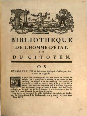 Dictionnaire Universel Des Sciences Morale, Économique, Politique Et Diplomatique, Ou Bibliothèque De L'Homme-D'État Et Du Citoyen, 26. OS - POU