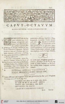 Caput octavum