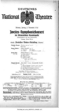 Zweites Symphoniekonzert
