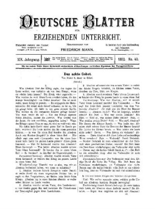 Das achte Gebot : (Schluss)