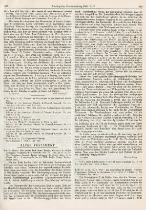 585 [Rezension] Annual of Leeds University Oriental Society; 1.1958-1959