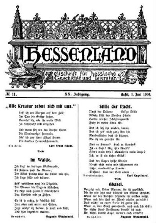 No. 11, 1. Juni 1906