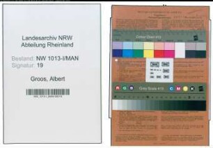 Entnazifizierung Albert Groos , geb. 06.08.1894 (Buchhalter)