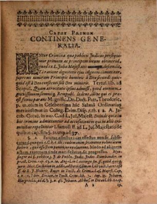 Disquisitio iur. de crimine maiestatis divinae et humanae