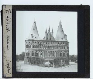 Lübeck, Holstentor : Ansicht der Stadtseite