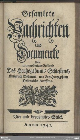 Vier und dreyßigstes Stück
