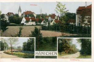 Hänichen: Elsterbrücke, Waldeingang