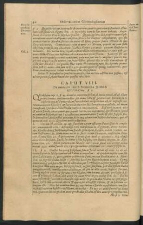 Caput VIII. De curriculo vitae S. Patriarchae Jacobi & filiorum eius.